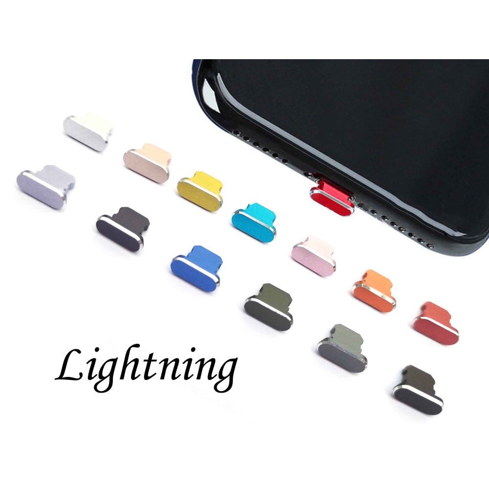 Заглушка від пилу для Iphone Lightning Золота