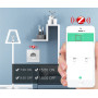 Розумна вбудована розетка Moes Zigbee Tuya в підрозетник з моніторингом живлення 16А Біла