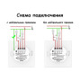 Умный трехклавишный Zigbee выключатель Moes ZS-B-EU3-WH-MS (белый)