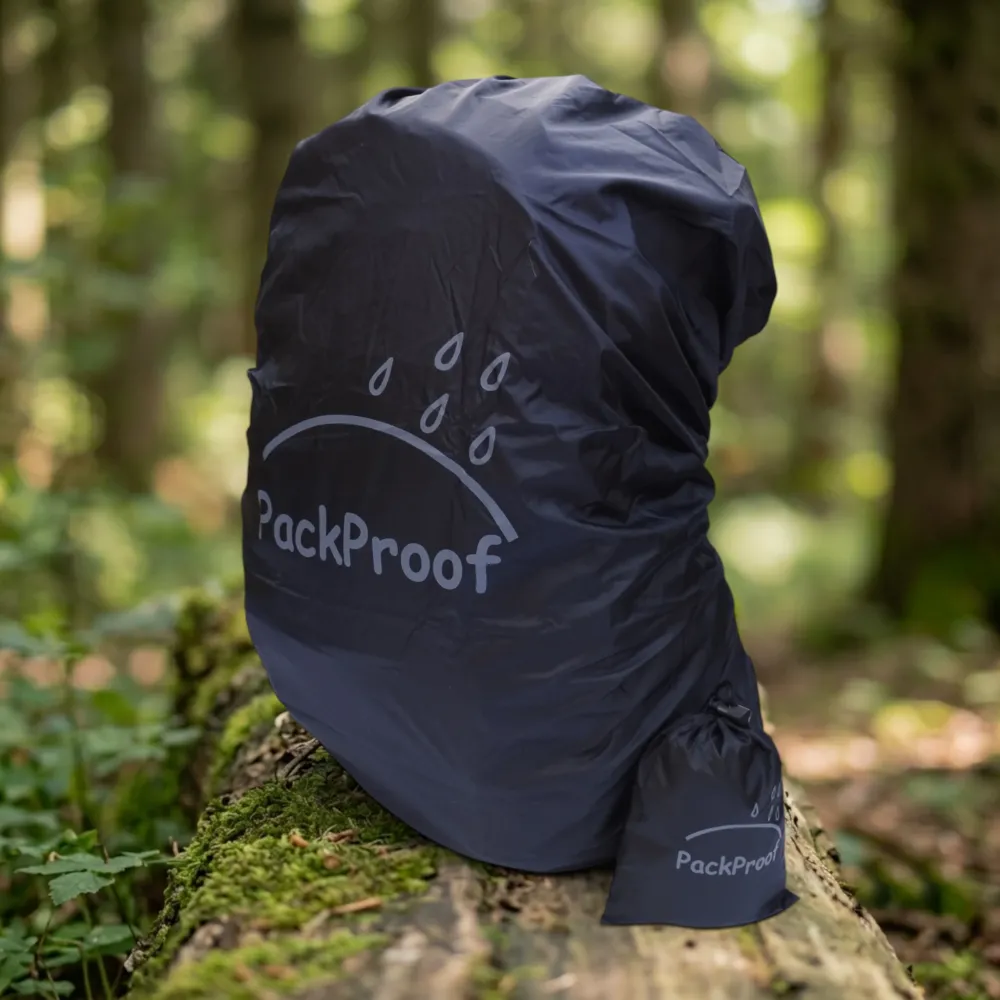 Чохол для рюкзака 60 л PackProof зі стяжною стропою чорний