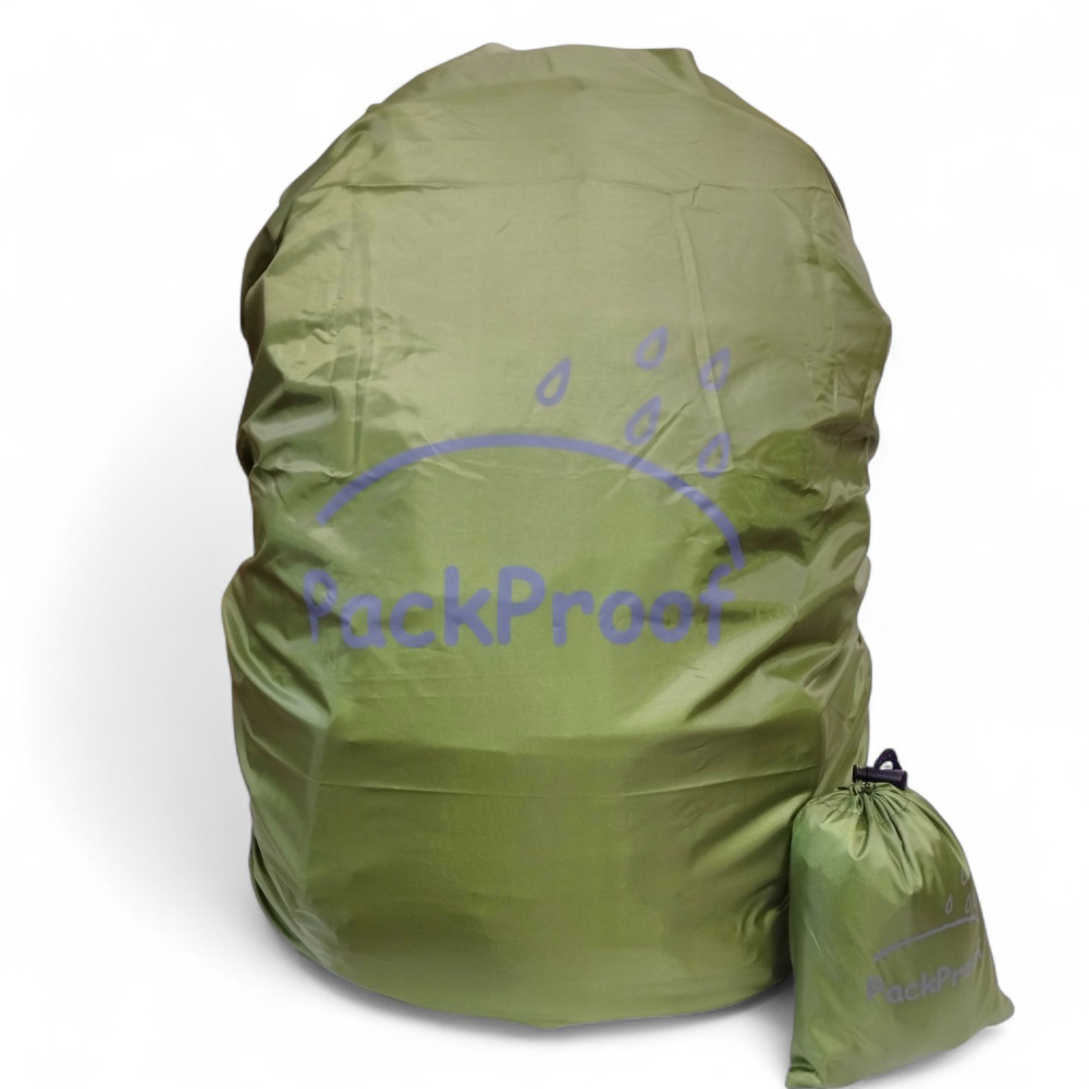 Чехол для рюкзака 60 л PackProof со стропой олива
