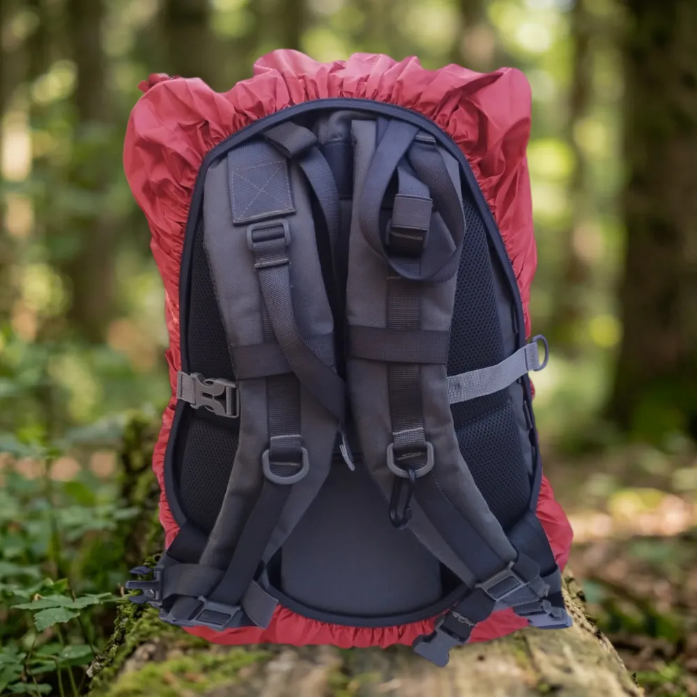 Чохол для рюкзака 60 л PackProof зі стяжною стропою червоний