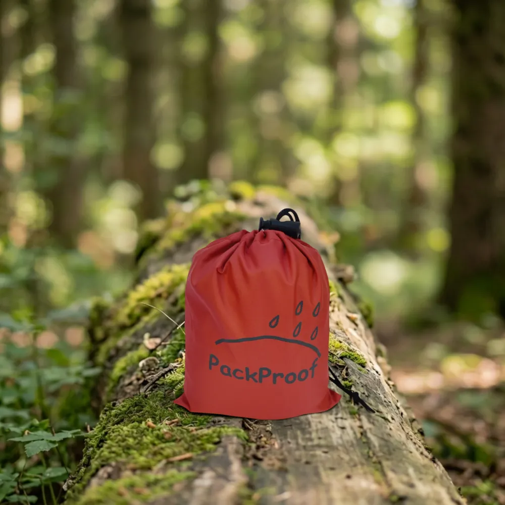 Чохол для рюкзака 60 л PackProof зі стяжною стропою червоний