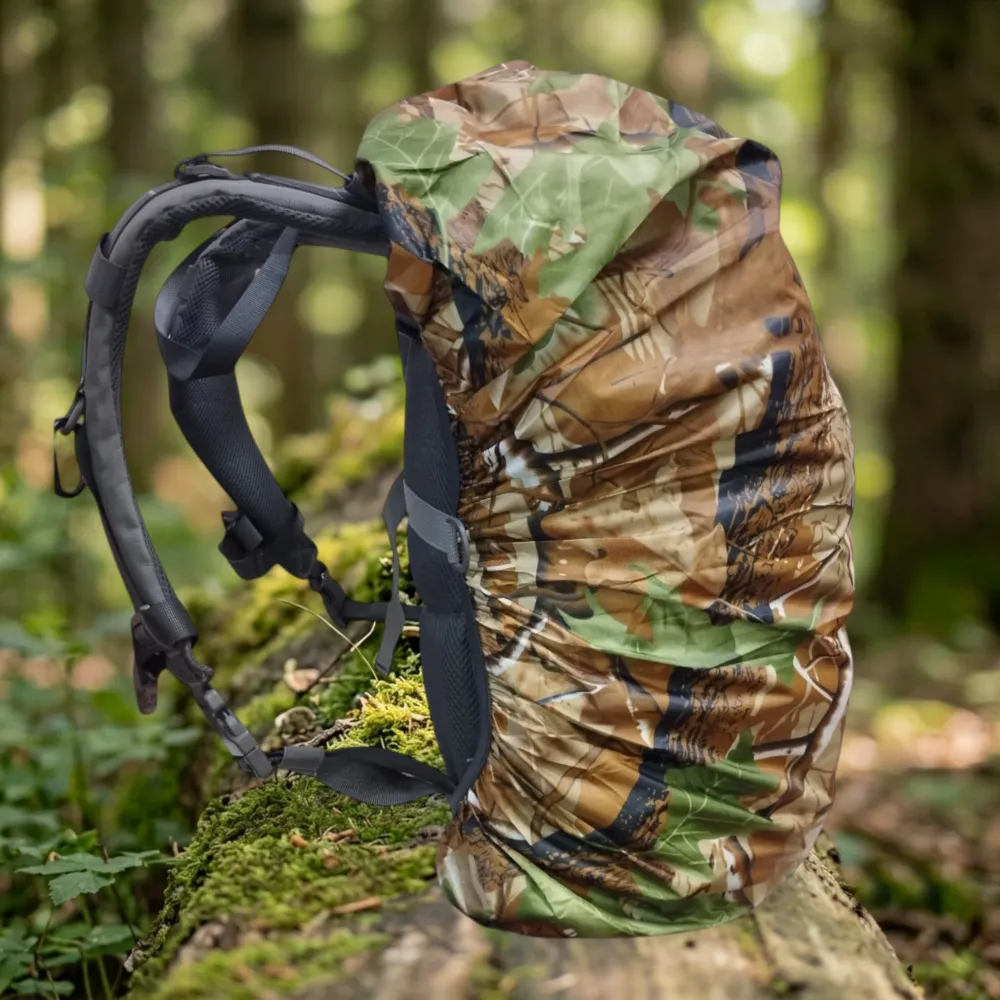 Чехол для рюкзака 60 л PackProof со стяжной стропой Лесной камуфляж