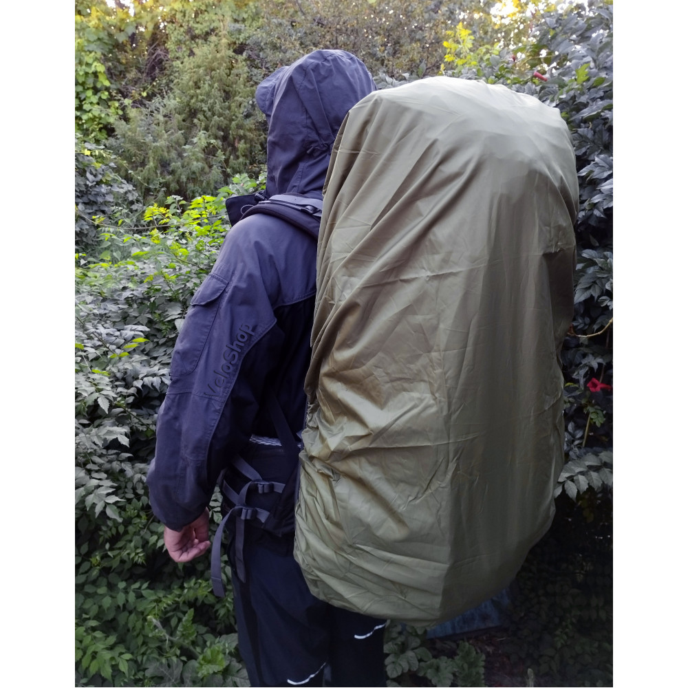 Чехол для рюкзака 80 л PackProof со стропой олива