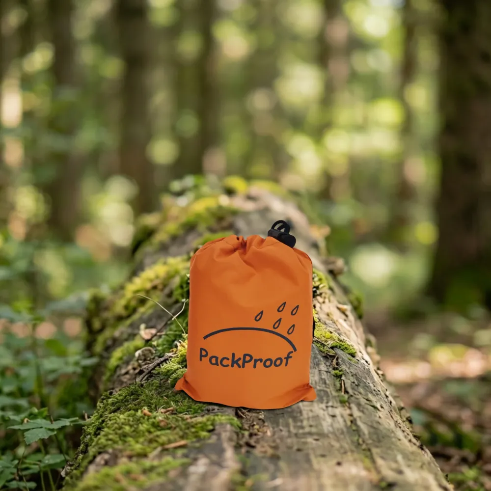 Чохол для рюкзака 80 л PackProof зі стяжною стропою помаранчевий