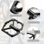 Педали RockBros K203-BK алюминиевые широкие платформенные черные