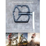 Педалі RockBros K203-BK алюмінієві широкі платформні чорні