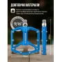 Педалі RockBros K203-BL алюмінієві широкі платформні блакитні