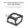 Педали RockBros K203-BK алюминиевые широкие платформенные черные