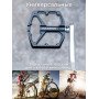 Педалі RockBros K203-BK алюмінієві широкі платформні чорні