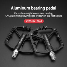 Педали велосипедные RockBros K203-BK алюминиевые  9/16 черные
