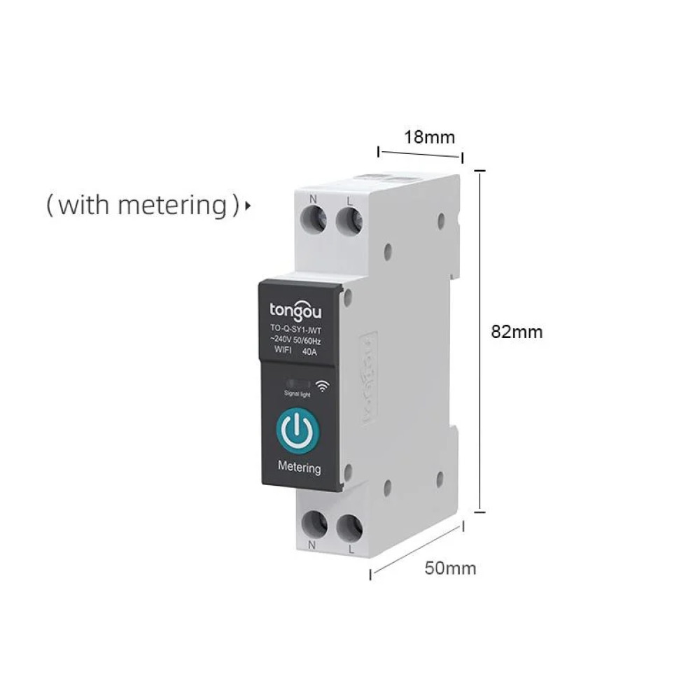Умный Wi‑Fi автомат Tongou TO-Q-SY1-JWT 25А