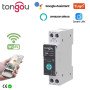 Розумний Wi-Fi автомат Tongou TO-Q-SY1-JWT 63А однофазний автоматичний вимикач на DIN рейку