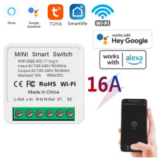 WiFi реле Tuya Smart Switch бездротовий вымикач 16 А