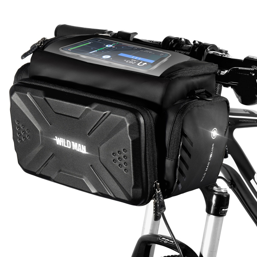 Велосипедна сумка на кермо Wild Man GS6 3л з відділенням для телефону