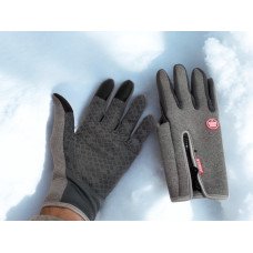 Перчатки вело сенсорні Windstopper B-Forest L, Сірі M