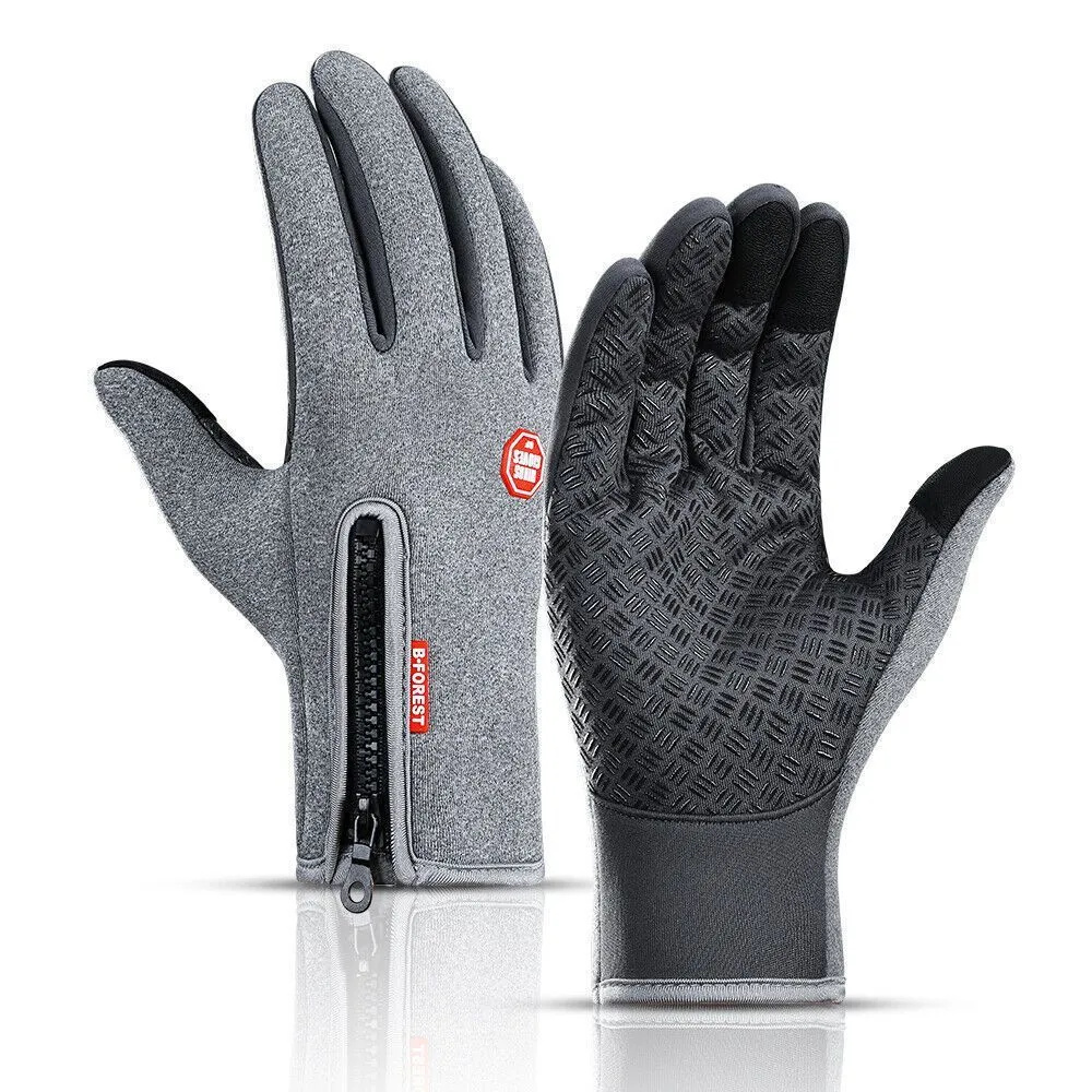 Перчатки вело сенсорные Windstopper B-Forest Серые L