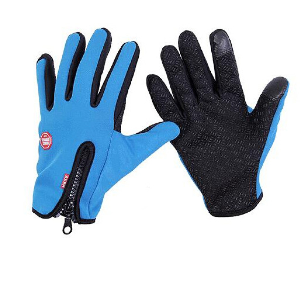 Перчатки вело сенсорные Windstopper B-Forest голубой L