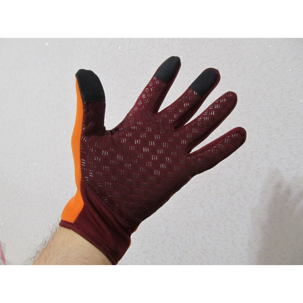 Перчатки вело сенсорные Windstopper B-Forest оранжевый L
