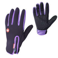 Перчатки вело сенсорні Windstopper бузковий, XXL