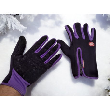 Перчатки вело сенсорні Windstopper B-Forest бузковий, M