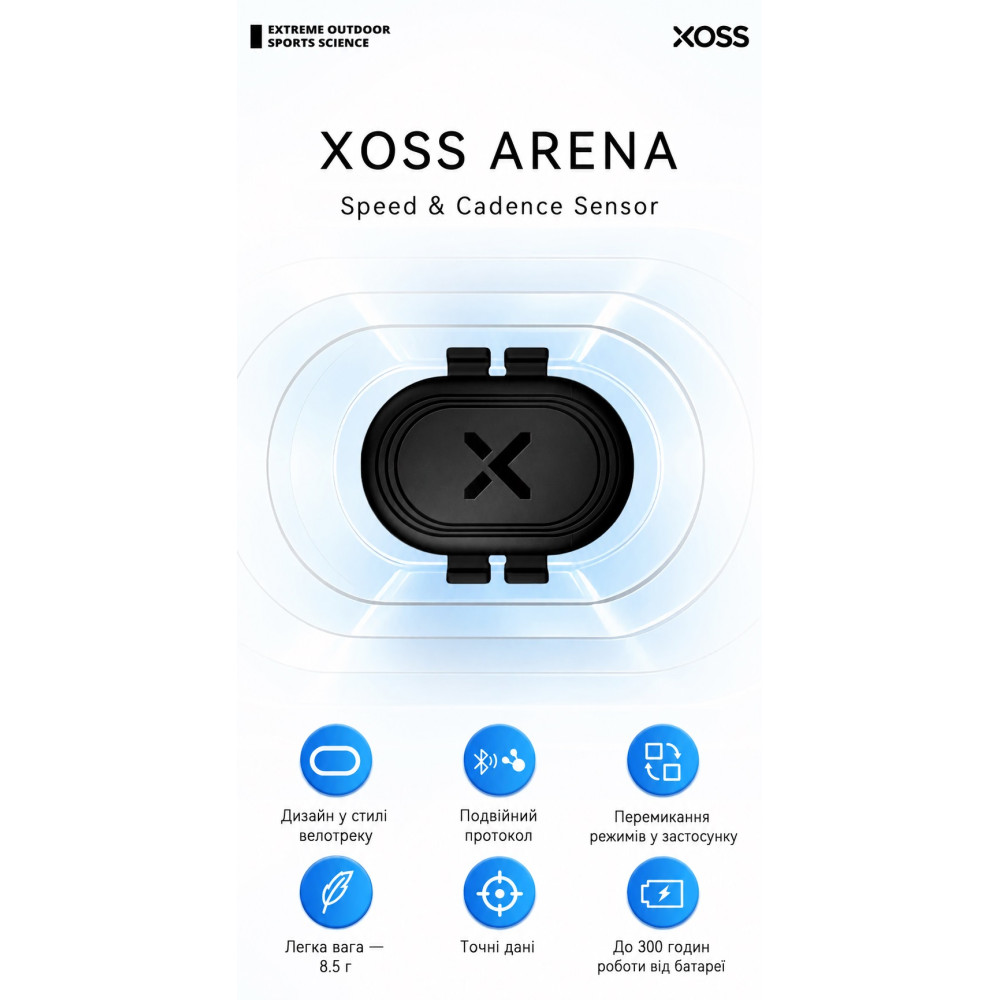 XOSS ARENA датчик скорости и каденса Bluetooth 5.2 ANT+