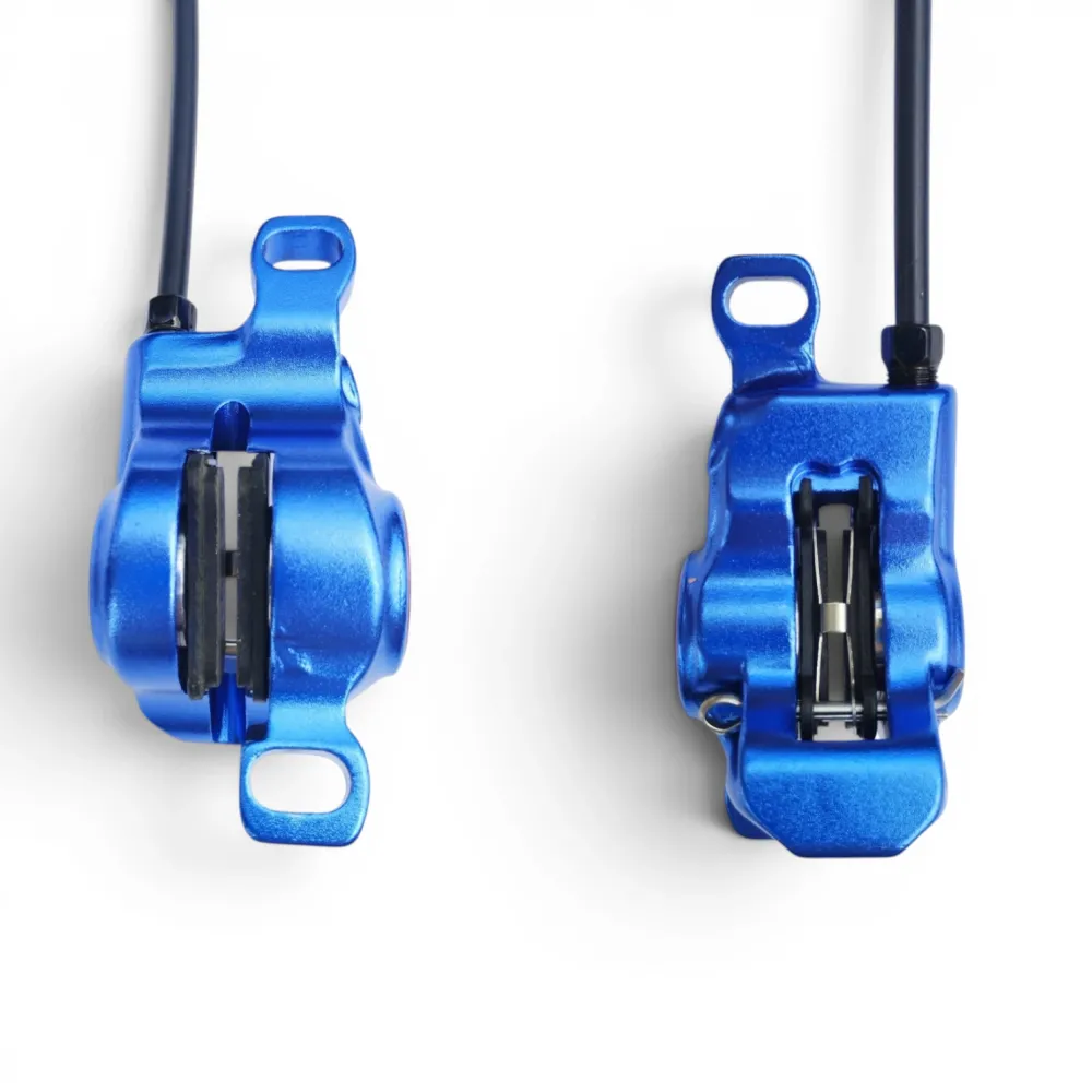 Гальма гідравлічні ZOOM HB875 з роторами 160 мм Blue