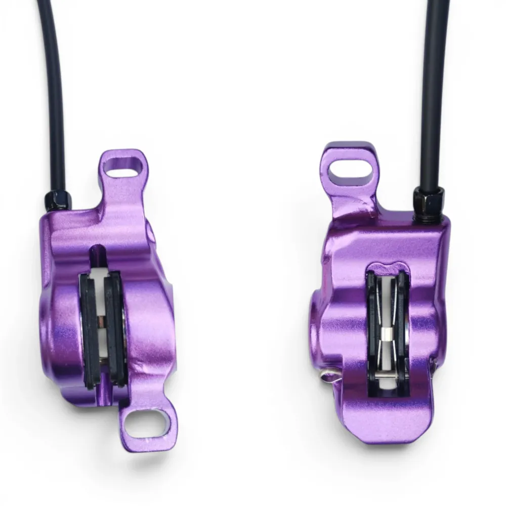 Гальма гідравлічні ZOOM HB875 з роторами 160 мм Purple