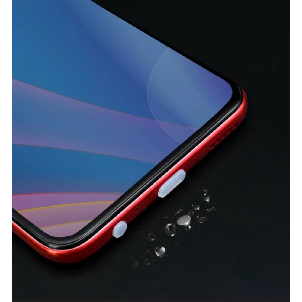 Заглушка USB-C (Type-C) силіконова від пилу прозора