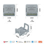 Розумне Zigbee реле Moes ZM-104B-M-MS 2 канали 10А
