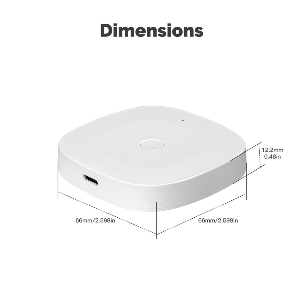 Zigbee Hub Moes MHUB-C-MS, Zigbee + Bluetooth, Tuya / Smart Life