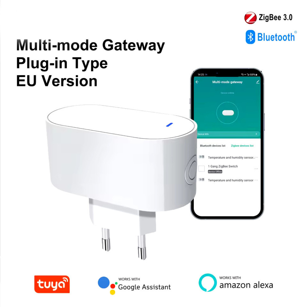 Zigbee шлюз Tuya Multi-Mode Gateway / Zigbee + Bluetooth hub 220v