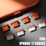 Пластикова заглушка USB-C для iPhone 17 Pro / Pro Max Cosmic Orange