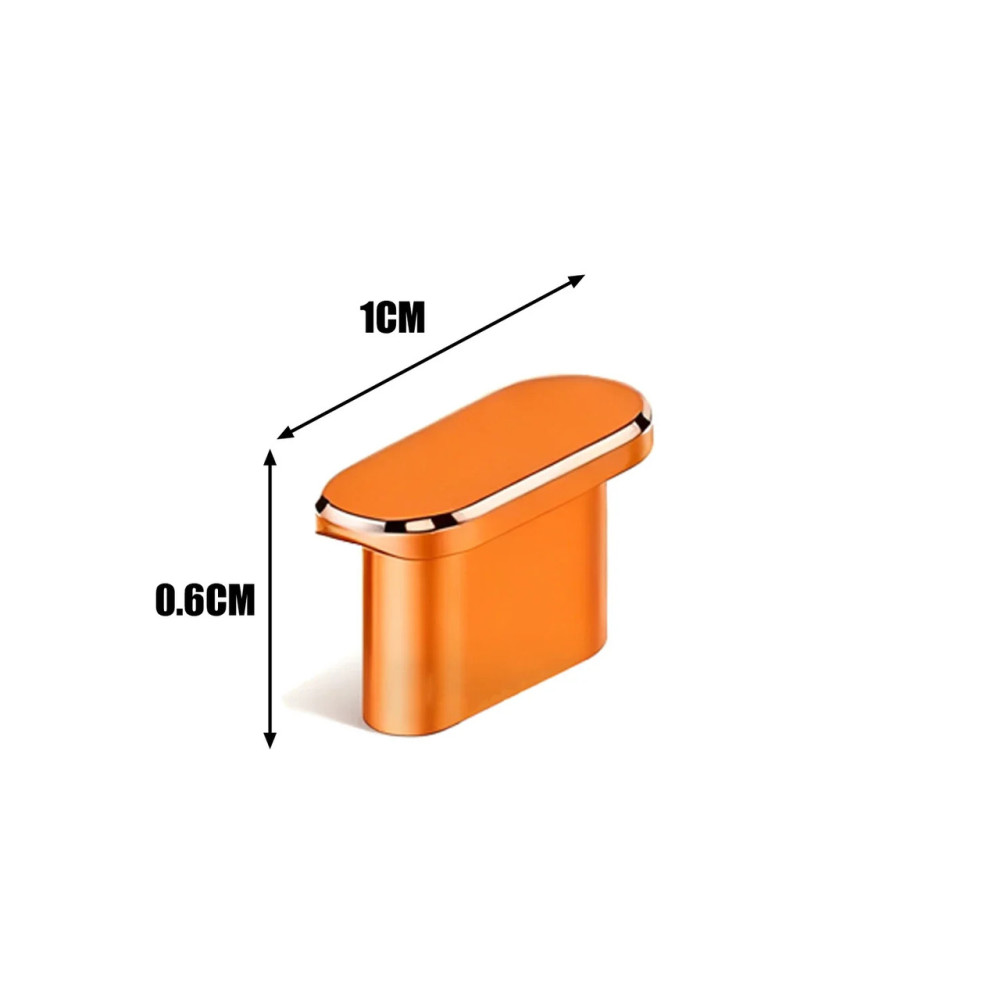Алюминиевая заглушка USB-C для iPhone 17 Pro / Pro Max Cosmic Orange