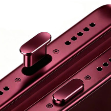 Алюминиевая заглушка для iPhone 18 от пыли, грязи, влаги Burgundy