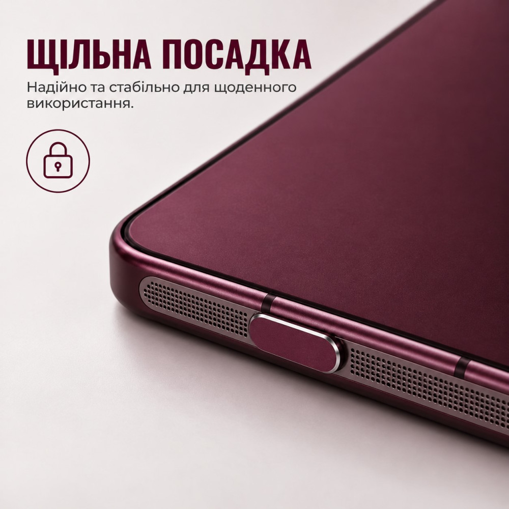 Алюминиевая заглушка для iPhone 18 Pro USB-C (Type-C)