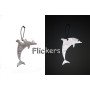Брелок світловідбиваючий дельфін Flickers / флікер Білий