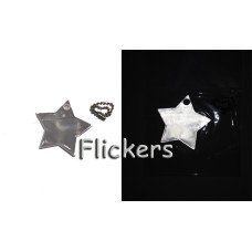 Брелок светоотражающий звезда Flickers фликер Белый