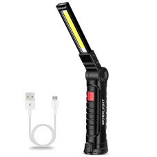 Ліхтар акумуляторний WorkLight 14 см лампа складана з магнітом