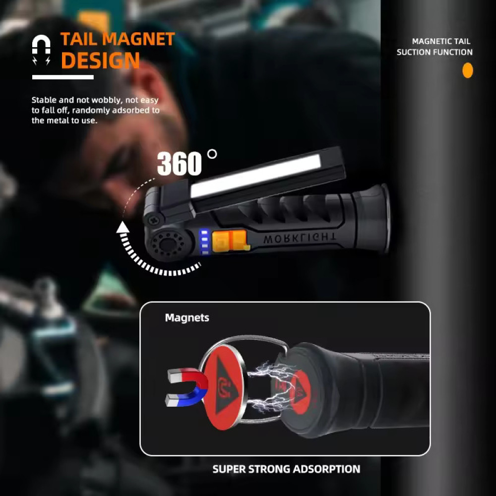 Ліхтар WORKLIGHT G52 вбудований акумулятор 14 см з кейсом