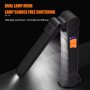 Фонарик WORKLIGHT G52 встроенный аккумулятор 14 см с кейсом
