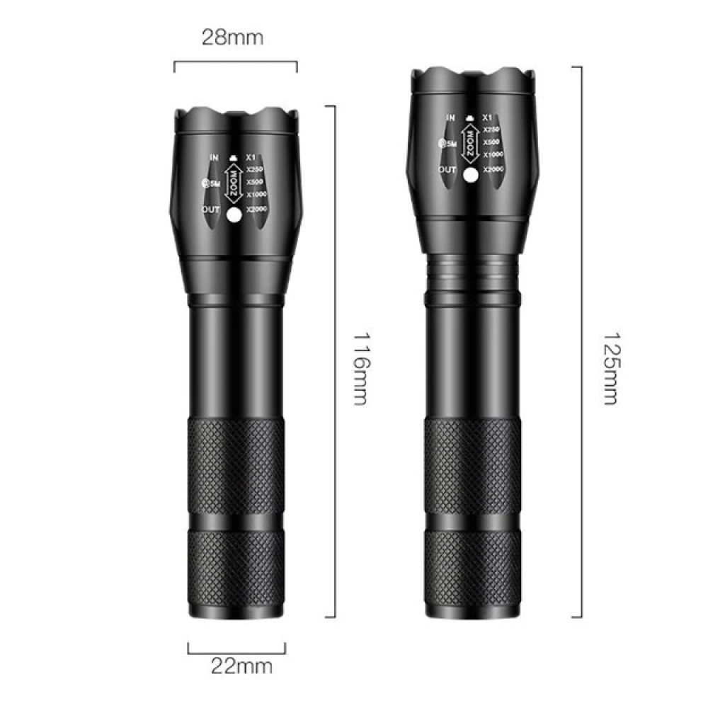 Фонарик светодиодный Shenyu X6-200W microUSB 3 часа