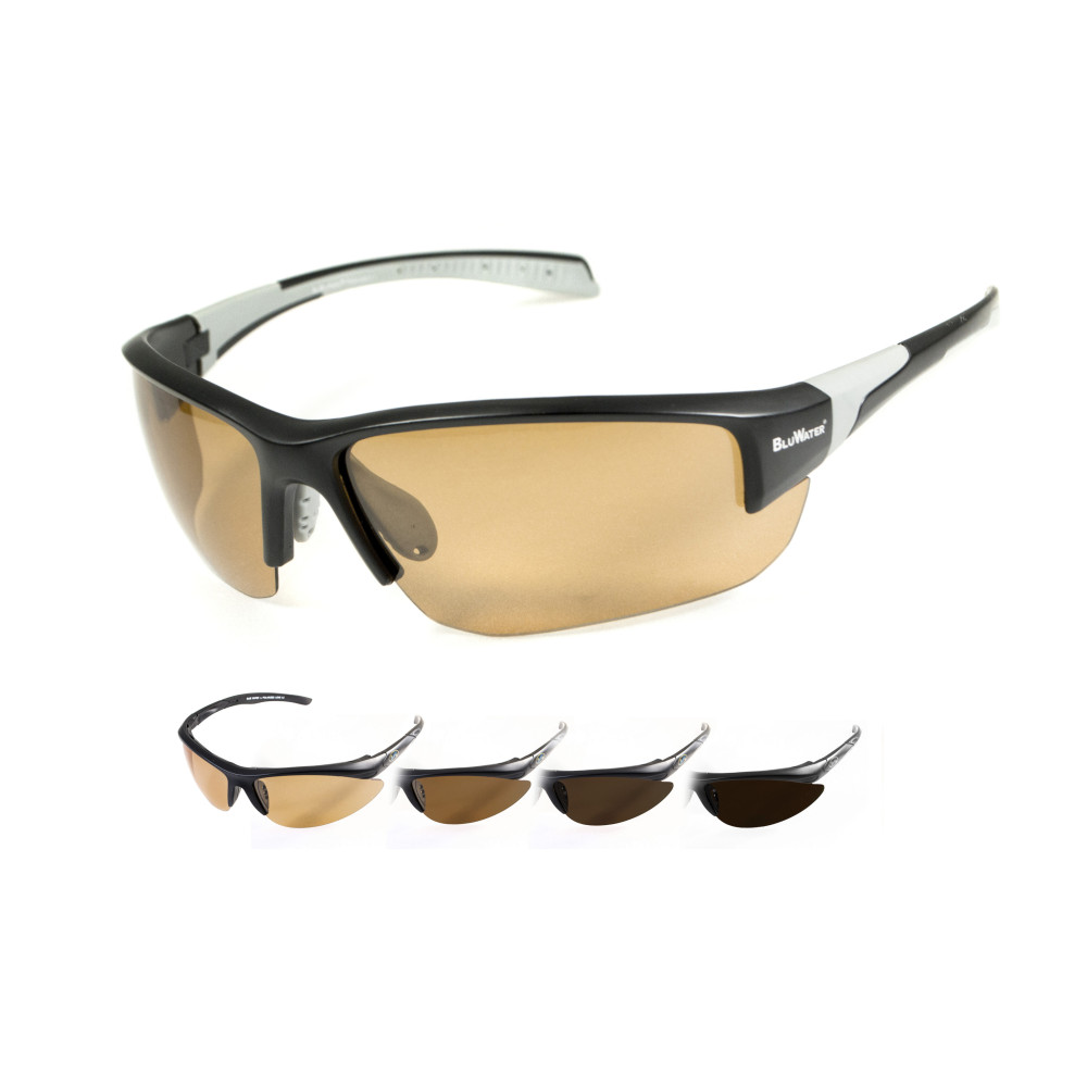 Фотохромные очки с поляризацией BluWater Samson-3 Polarized + Photochromic (brown), коричневые
