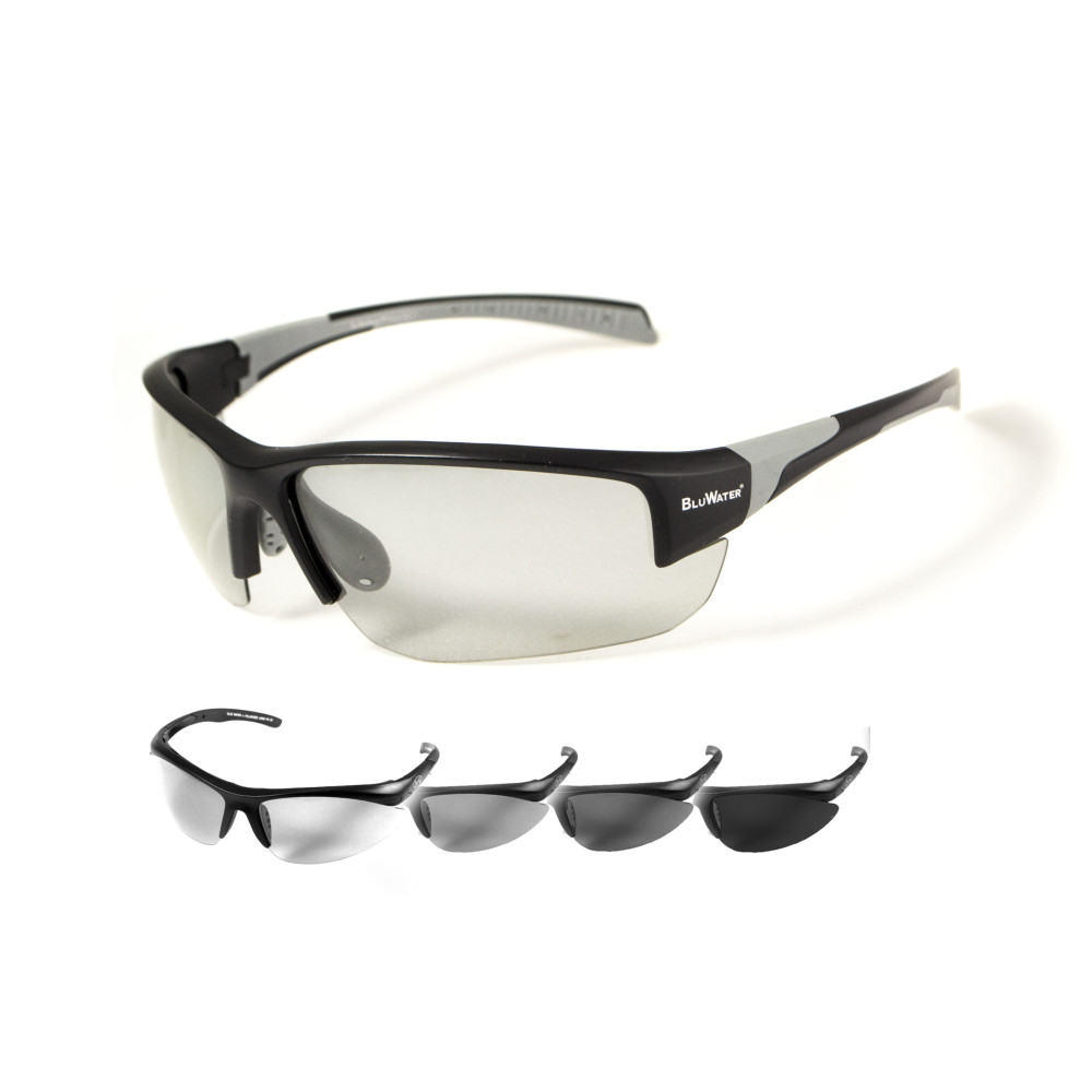 Фотохромные очки с поляризацией BluWater Samson-3 Polarized + Photochromic (gray), серые