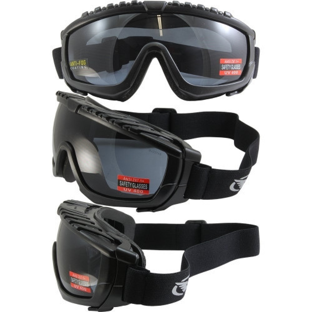 Маска баллистическая с уплотнителем Global Vision Ballistech-1 (gray) Anti-Fog, серая
