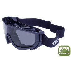 Маска балістична з ущільнювачем Global Vision Ballistech-1 (smoke) Anti-Fog, чорна