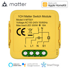Matter Smart Switch Module 16А реле 1ch