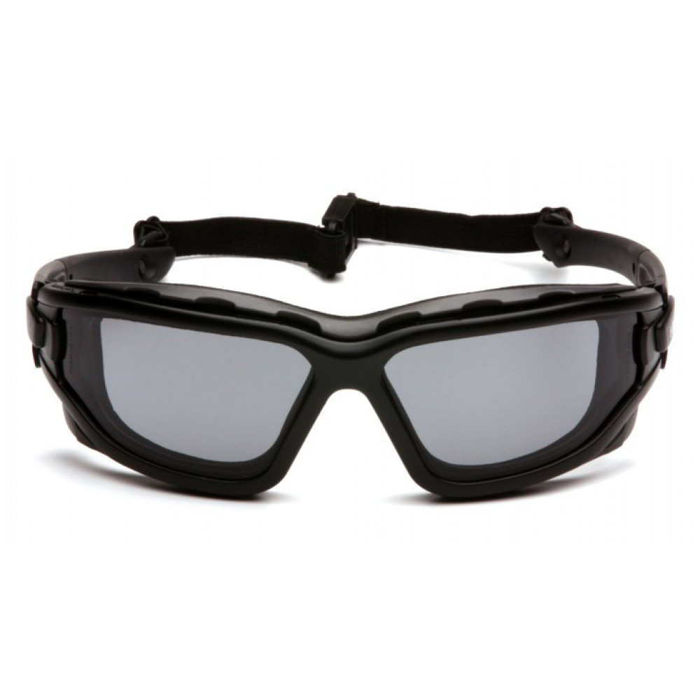 Окуляри балістичні з ущільнювачем Pyramex i-Force Slim (gray) Anti-Fog, чорні