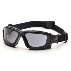 Окуляри балістичні з ущільнювачем Pyramex i-Force Slim (gray) Anti-Fog, чорні